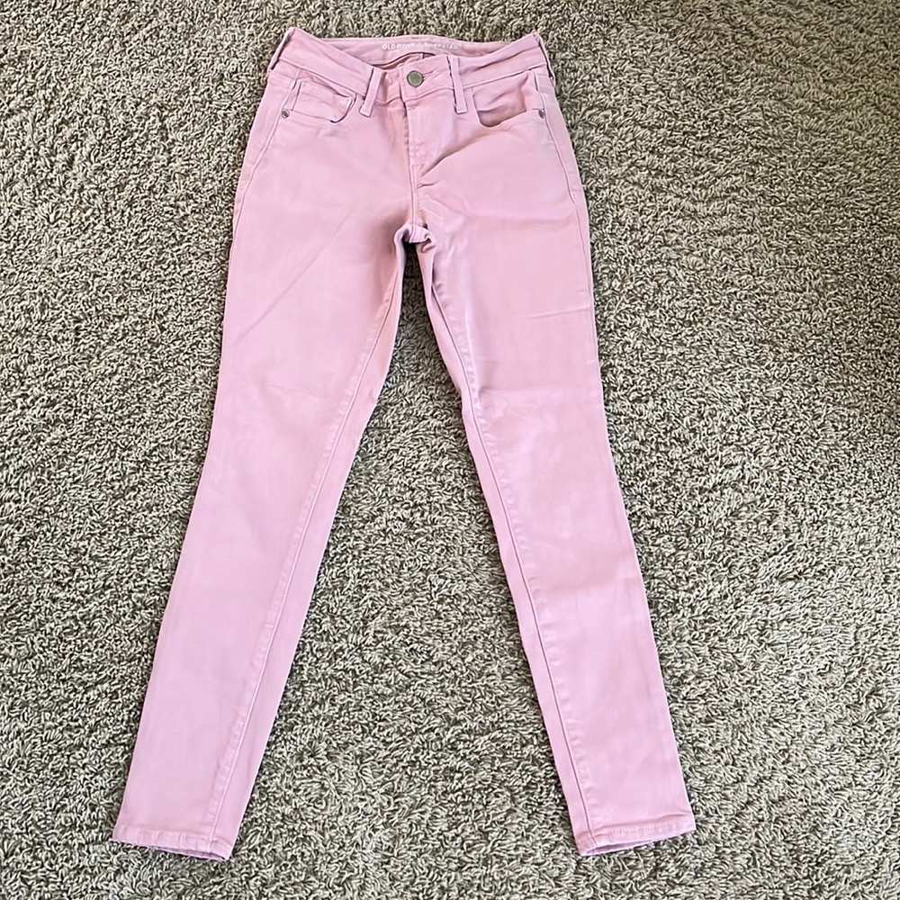 Old Navy Pink Rockstar Skinny Jeans Size 0/Regular